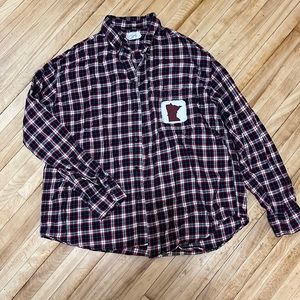 Flannel with Minnesota decal